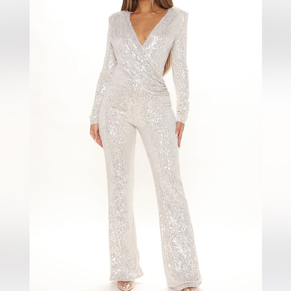 NWT!! Sequin Jumpsuit | Fashion Nova